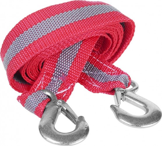 Трос буксировочный ЗУБР "МАСТЕР" 2 крюка, сумка, 4 м, 3,5 т 61210-3.5