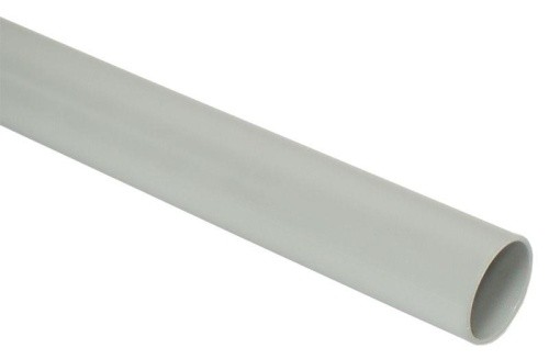 Труба гладкая IEK ПВХ жесткая d50мм сер. (дл.3м)  CTR10-050-K41-015I