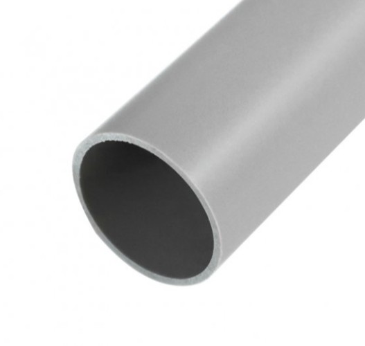 Труба гладкая REXANT 28-0040-1 жесткая ПВХ ø 40 мм, 3-метровая серая (60 м/уп)