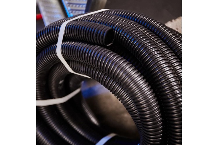 Труба гофрированная REXANT 28-0040-3 из ПНД с зондом, ø40мм, черная (бухта 15 м/уп) - изображение 2