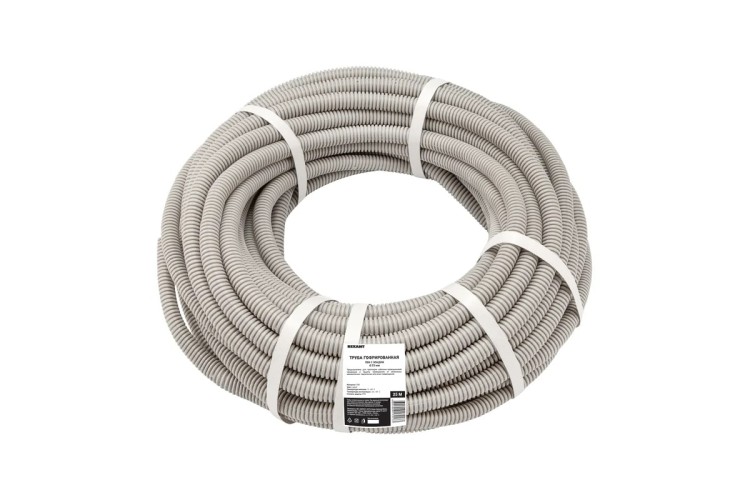 Труба гофрированная REXANT 28-0251-25 из ПВХ с зондом, ø25мм (бухта 25 м/уп) - изображение 2