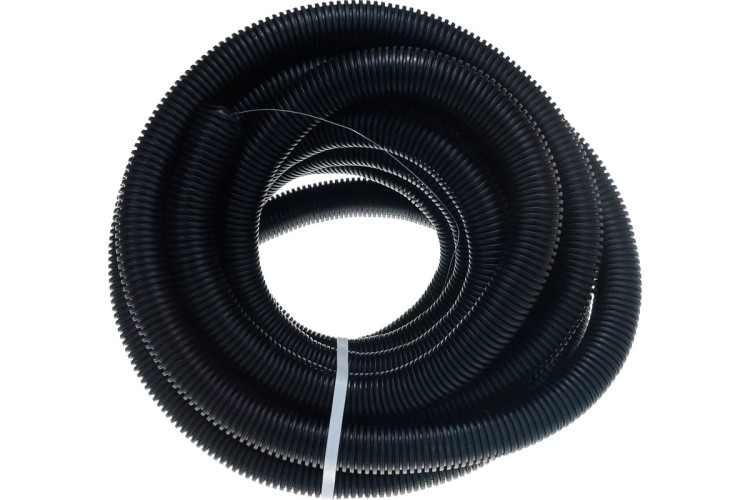 Труба гофрированная REXANT 28-0050-3 из ПНД с зондом, ø50мм, черная (бухта 15 м/уп) - изображение 2