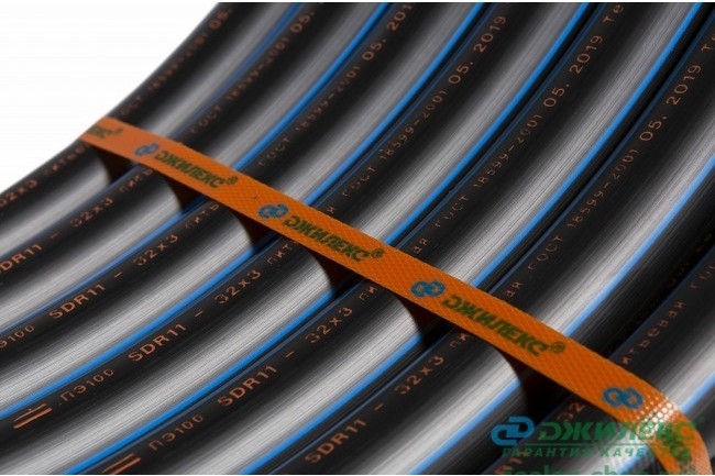 Труба ПНД ДЖИЛЕКС 40 х 3,7 мм PN 16 (бух.100 м.) 9516 ГОСТ 18599-2001 9516 - изображение 5