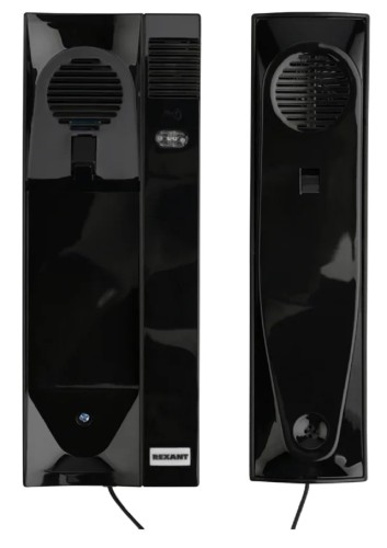 Трубка домофона REXANT RX-320 с индикатором и регулировкой звука, черная 45-0320 - изображение 2