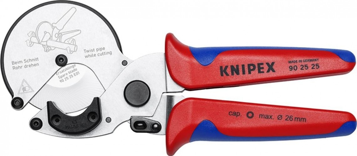 Труборез KNIPEX KN-902525 для композитных пластиковых труб (d 26 мм)
