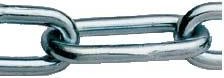 Цепь   2 мм DIN 763 длинное звено из нержавеющей стали А2