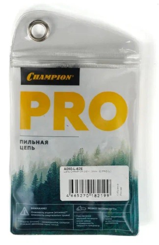 Цепь для пилы CHAMPION A050-L-62E 3/8"-1,3mm- 62 pro (l) - изображение 4