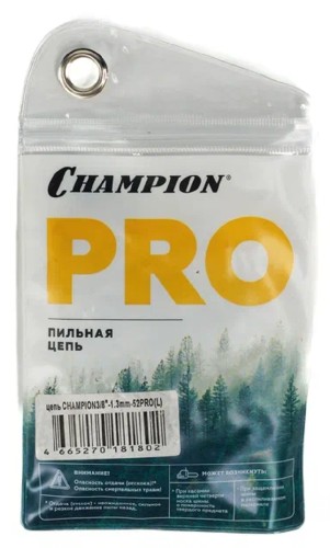 Цепь для пилы CHAMPION A050-L-52E 3/8"-1,3mm- 52 pro (l) - изображение 4