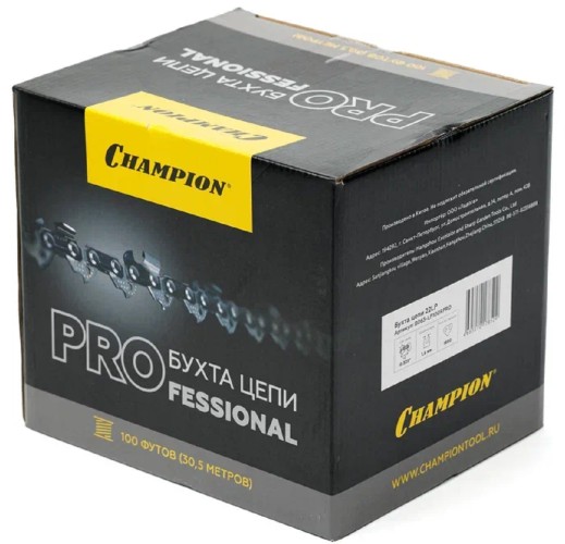 Цепь для пилы CHAMPION B063-LP100RPRO бухта pro 0,325"-1,6-1880зв. (22lp)