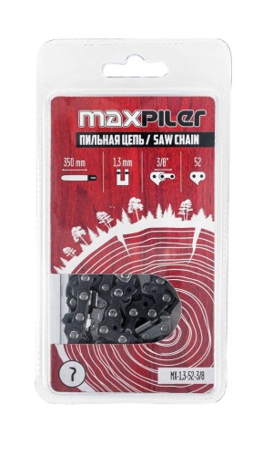 Цепь для пилы MAXPILER MX-1,3-52-3/8 (Partner.Poulan.Husgvarna120.130.ECHO) - изображение 2