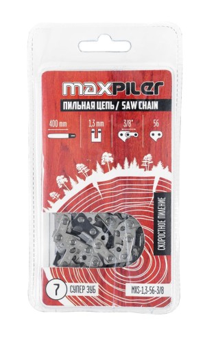 Цепь для пилы MAXPILER MXS-1,3-56-3/8 (Partner.Poulan.Champion 137.142.240 16") - изображение 2