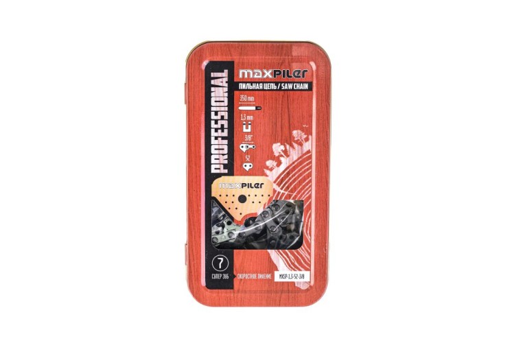 Цепь для пилы MAXPILER MXSP-1,3-52-3/8 (Partner.Poulan.Husgvarna120.130.ECHO) - изображение 3
