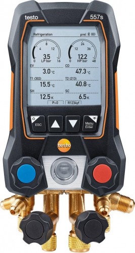 Цифровой манометрический коллектор Testo 557 s комплект 2 в кейсе 0564 5572 - изображение 2