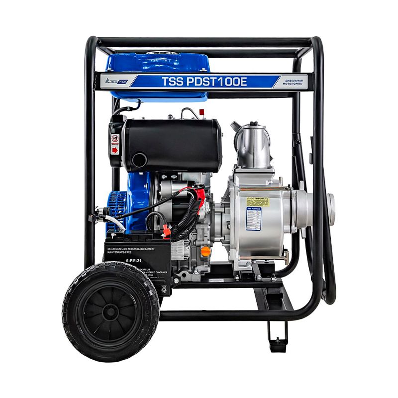 Мотопомпа дизельная TSS PDST100E (электростартер, АКБ) - изображение 2