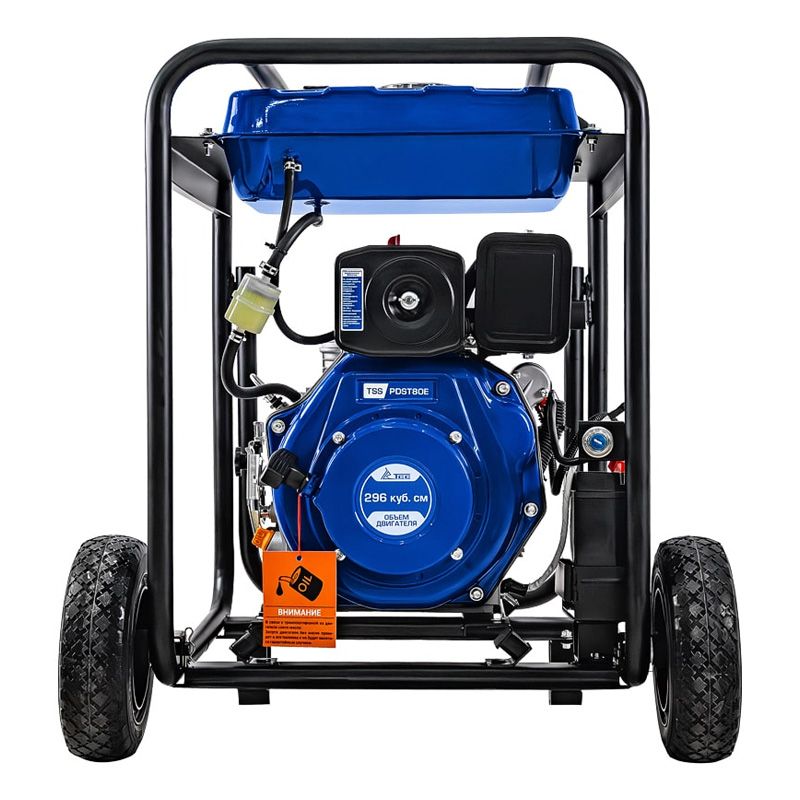 Мотопомпа дизельная TSS PDST80E (с электростартом, АКБ) - изображение 2