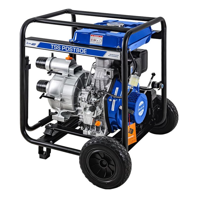 Мотопомпа дизельная TSS PDST80E (с электростартом, АКБ) - изображение 8
