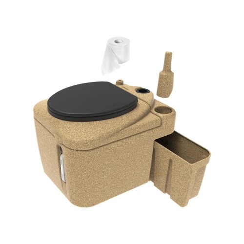 Туалет дачный ЭКОПРОМ Rostok ECO песочный гранит - изображение 3