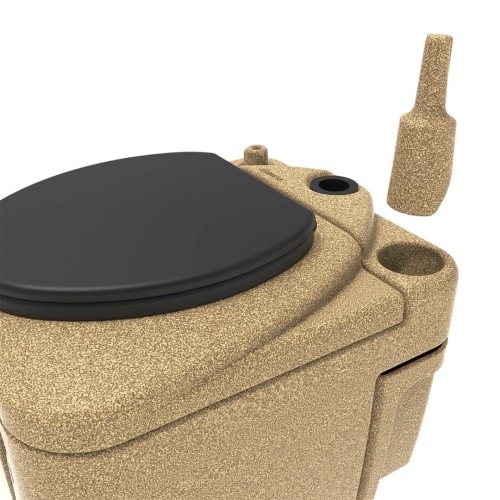 Туалет дачный ЭКОПРОМ Rostok ECO песочный гранит - изображение 5