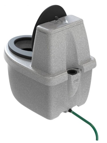 Туалет дачный ЭКОПРОМ Rostok КОМФОРТ белый гранит - изображение 2