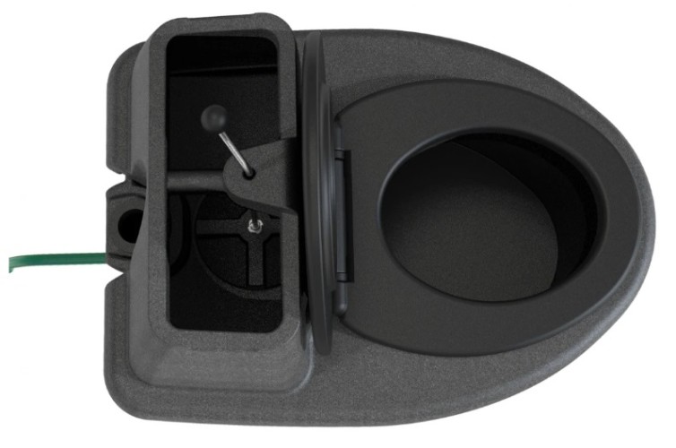 Туалет дачный ЭКОПРОМ Rostok КОМФОРТ черный гранит - изображение 4