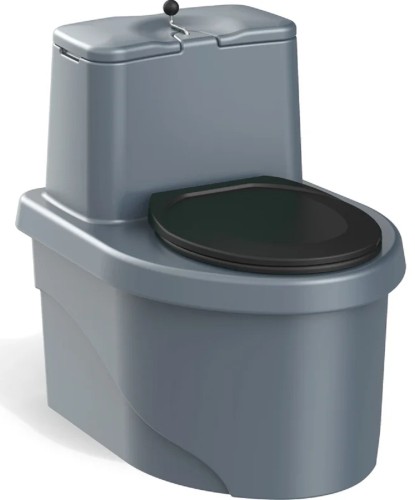 Туалет дачный POLIMER GROUP РОСА серый - изображение 2