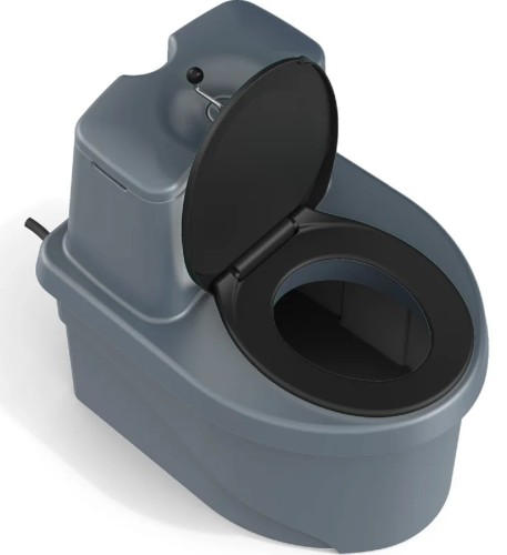 Туалет дачный POLIMER GROUP РОСА серый - изображение 5