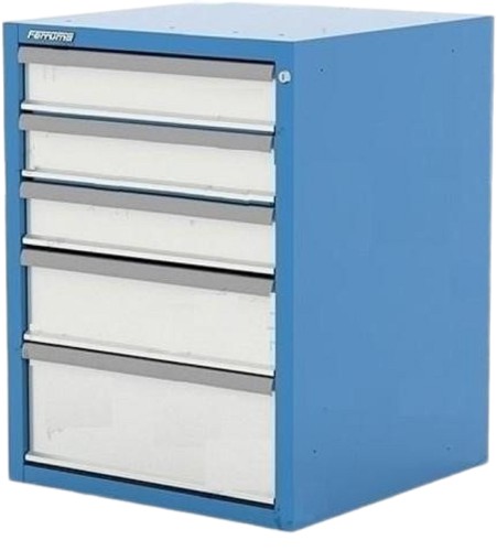 Тумба инструментальная FERRUM 600х600х820h мм. 5 ящиков 51.805
