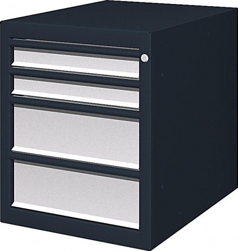 Тумба верстачная FERRUM "Титан" с 4 ящиками 08.404 RAL7016/G - темно-серый/серый