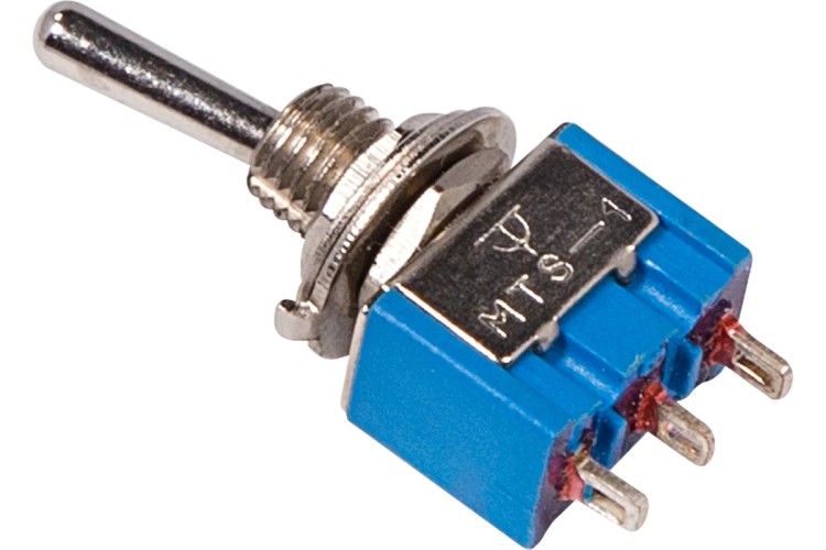 Тумблер REXANT 36-4010 (уп. 10 штук ) 250V 3А (3c) ON-ON однополюсный Micro (MTS-102) 36-4010