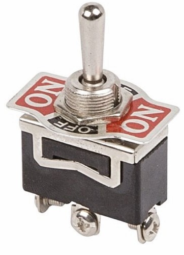 Тумблер REXANT 36-4112 (уп. 10 штук ) 250V 15А (3c) ON-OFF-ON однополюсный (KN-103) 36-4112