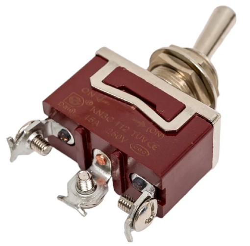 Тумблер REXANT 36-4150 (уп. 10 штук ) 250V 15А (3c) ON-(ON) однополюсной (KN-112) 36-4150 - изображение 4