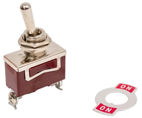 Тумблер REXANT 36-4150 (уп. 10 штук ) 250V 15А (3c) ON-(ON) однополюсной (KN-112) 36-4150