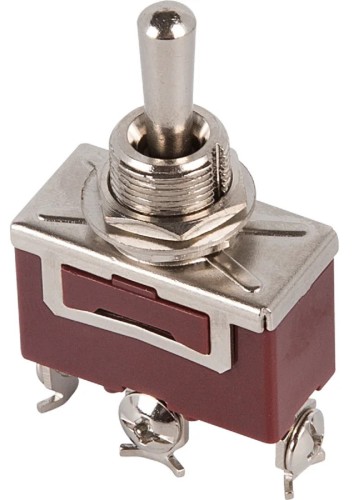 Тумблер REXANT 36-4152 (уп. 10 штук ) 250V 15А (3c) (ON)-OFF-(ON) однополюсной (KN-123) 36-4152