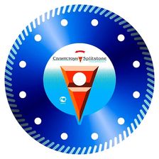 Алмазный диск Сплитстоун Turbo 230x2,6x10x22,2 с фланцем - изображение 2