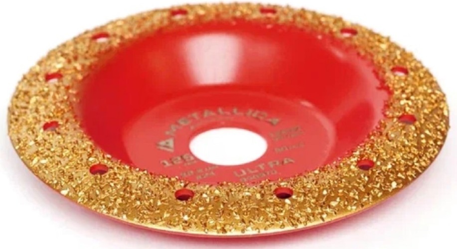 Твердосплавная чашка METALLICA Ultra 125х22,2 мм #24 шлифовальная, закругленная, по дереву 900970