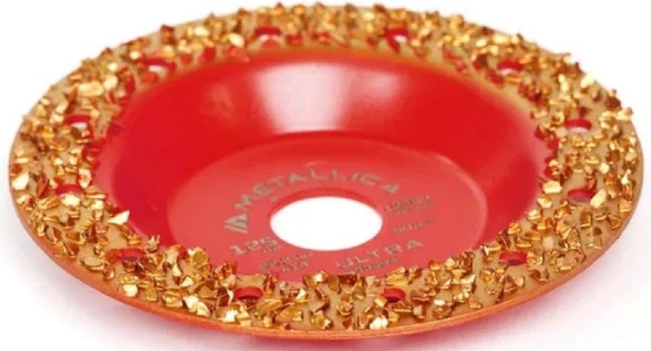 Твердосплавная чашка METALLICA Ultra 125х22,2 мм #14 шлифовальная, плоская, по дереву 900994