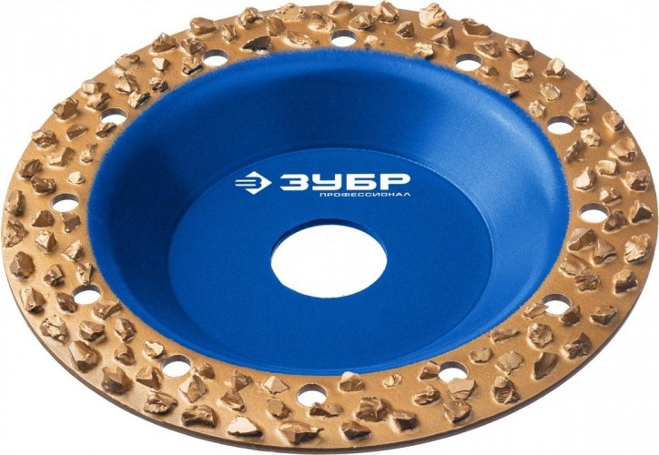 Твердосплавная чашка ЗУБР Плоская №3 обдирочно-шлифовальная, 125 мм 33430-3