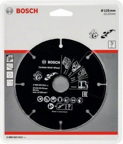 Твердосплавный диск универсальный BOSCH 125х22.2 мм Multi Wheel 2608623013