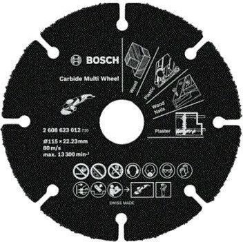 Твердосплавный диск универсальный BOSCH 115х22.2 мм Multi Wheel 2608623012
