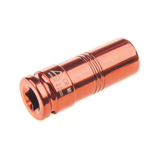 Ударная головка 6-ти гранная с посадкой 1/2" ARNEZI R0300521 21 мм Cr-Mo удлиненная для колесных дисков - изображение 2
