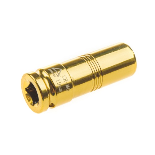 Ударная головка 6-ти гранная с посадкой 1/2" ARNEZI R0300519 19 мм Cr-Mo удлиненная для колесных дисков - изображение 2