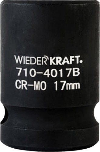 Ударная головка 6-ти гранная с посадкой 1/2" WiederKraft WDK-710-4017 17 мм в0000119914