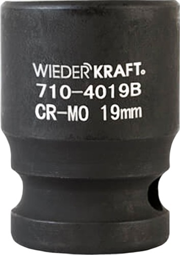 Ударная головка 6-ти гранная с посадкой 1/2" WiederKraft WDK-710-4019 19мм в0000119916