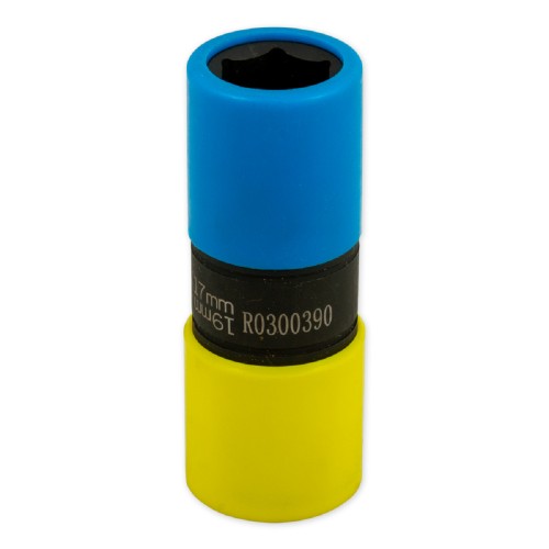 Ударная головка 6-ти гранная с посадкой 1/2" ARNEZI R0300390 17-19 мм Cr-Mo двусторонняя для колесных дисков - изображение 2