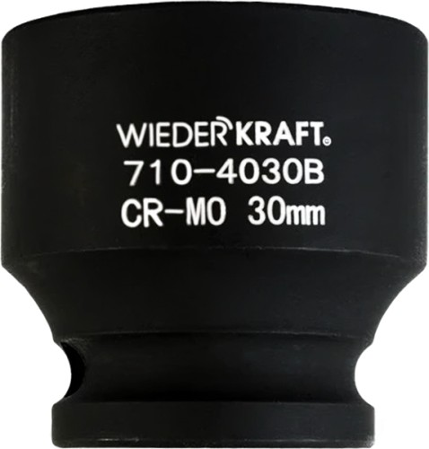 Ударная головка 6-ти гранная с посадкой 1/2" WiederKraft WDK-710-4030 30 мм в0000119921