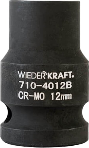 Ударная головка 6-ти гранная с посадкой 1/2" WiederKraft WDK-710-4012 12 мм в0000119909