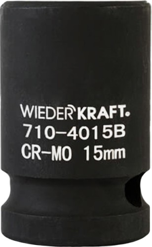 Ударная головка 6-ти гранная с посадкой 1/2" WiederKraft WDK-710-4015 15 мм в0000119912