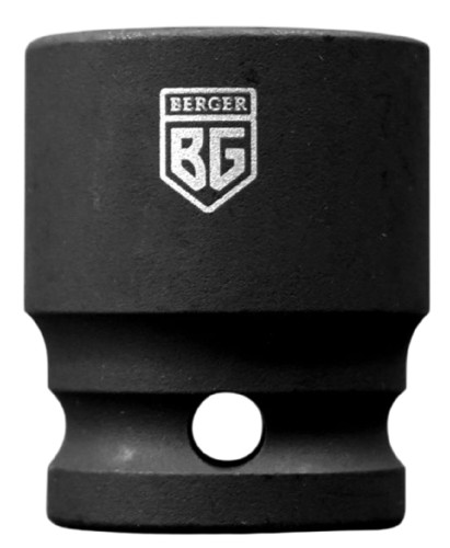 Ударная головка 6-ти гранная с посадкой 1/2" BERGER BG2127 27мм - изображение 2