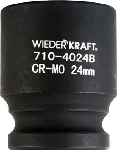 Ударная головка 6-ти гранная с посадкой 1/2" WiederKraft WDK-710-4024 24 мм в0000119919