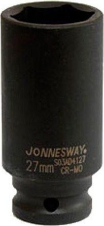 Ударная головка шестигранная с посадкой 1/2" JONNESWAY S03AD4127 27 мм 047856